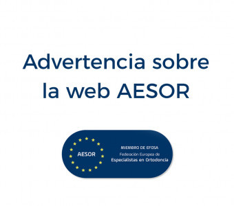 Advertencia sobre la web AESOR